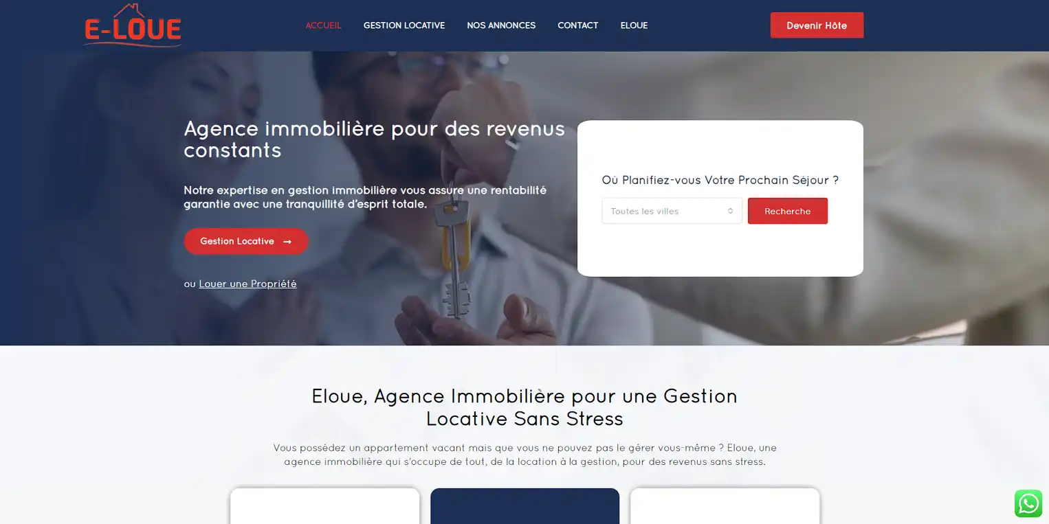 Projet site web Eloue