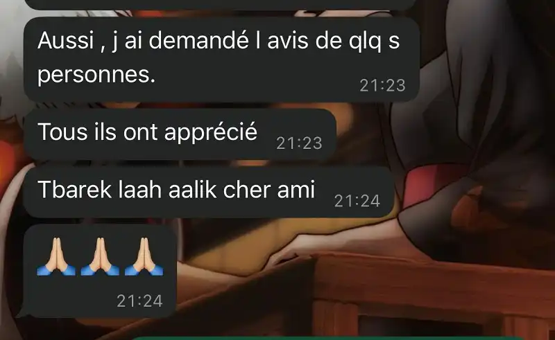 Avis client WhatsApp — NassimSEO
