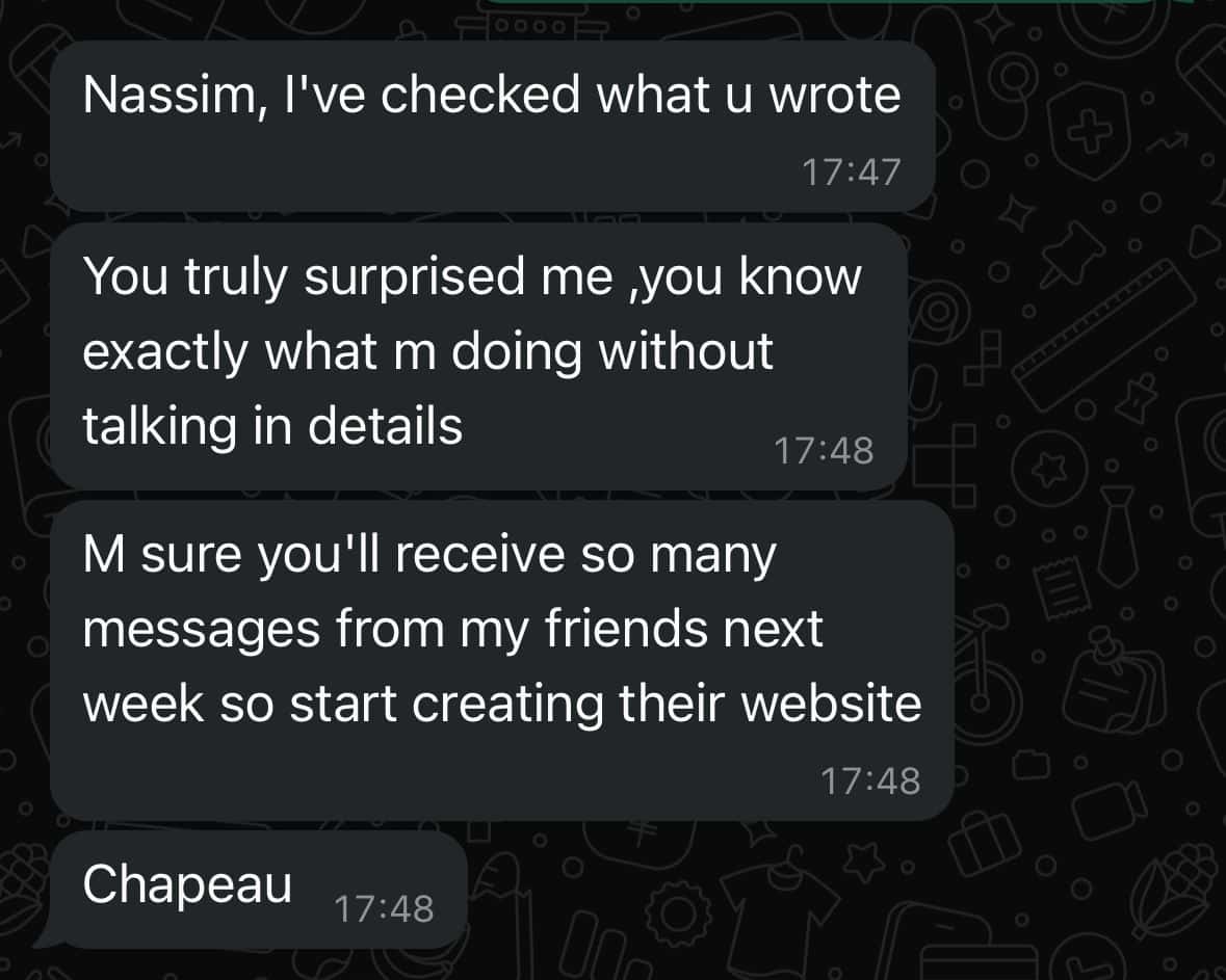 Témoignage client — NassimSEO
